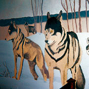 fresque loups