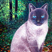 peinture chat siamois